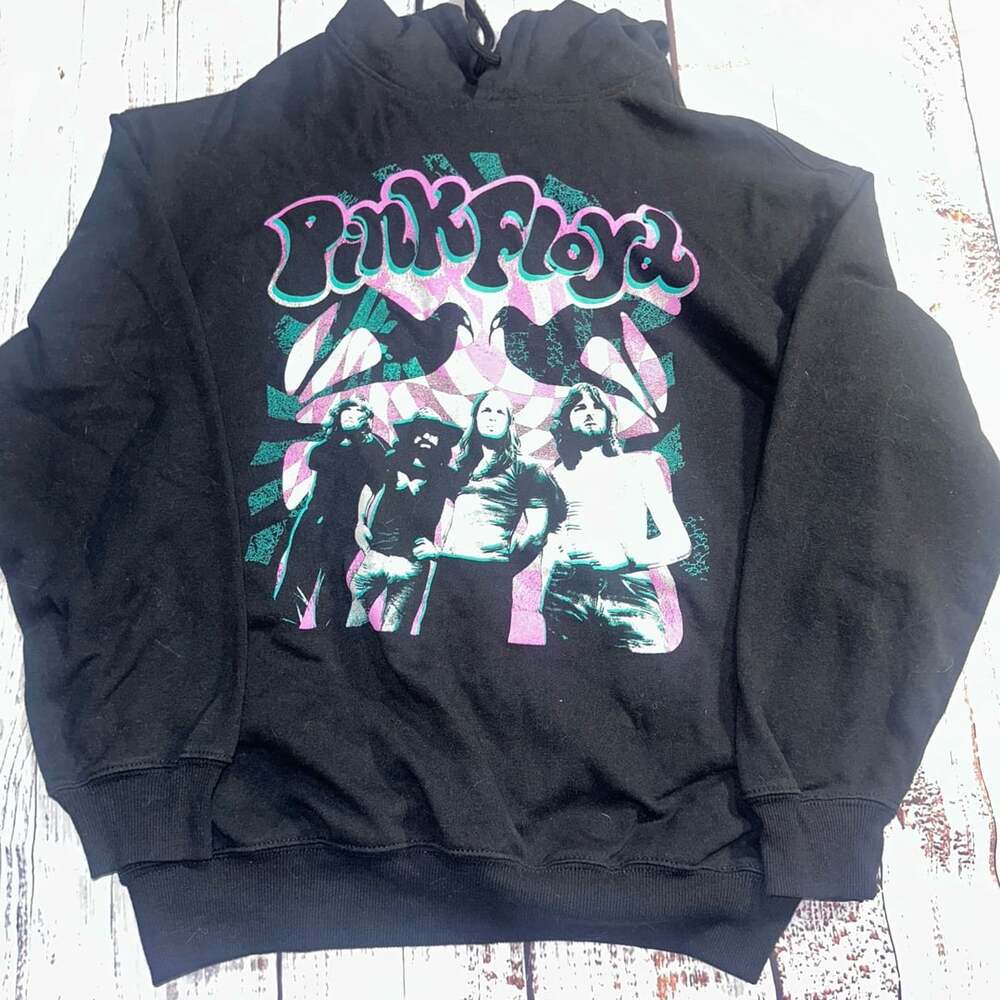 Pink Floyd Graphic Hoodie Size M Black Band Sweatshirt